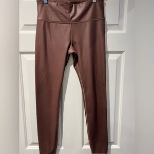 Athleta leggings size small perfect condition dark rose/copper tone
